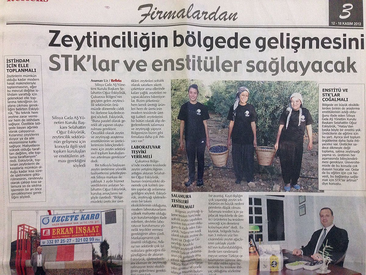 Zeytinciliğin Gelişmesini STK lar ve Enstitüler Sağlayacak